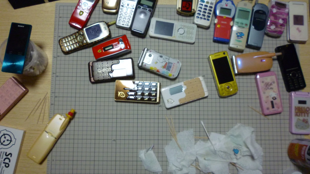 Flip phones in the midst of receiving care